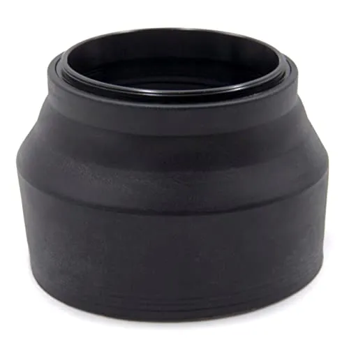vhbw Gegenlichtblende kompatibel mit Panasonic Lumix G Vario 14-45 mm 4.0-5.8 Asph OIS Objektiv Gummi 52mm schwarz
