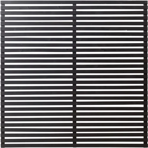Plus Zaun Tokyo 180 x 180 cm schwarz - Holzzaun in elegantem Schwarz, ideal für Sichtschutz und Gartenbegrenzung, witterungsbeständig und langlebig.
