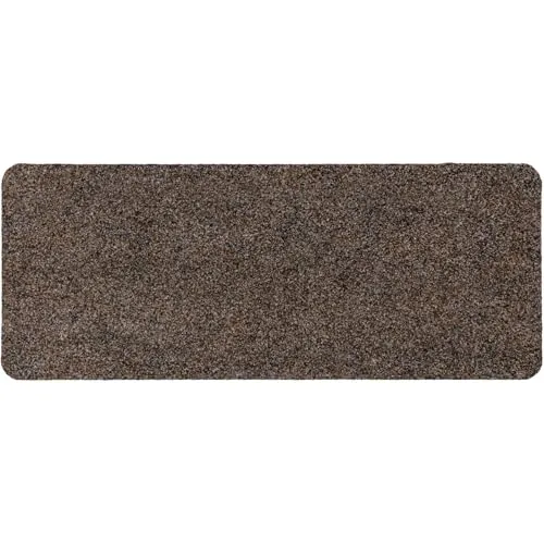 ANRO Schuhparkplatz Fußmatte rutschfest Fußabtreter Schmutzfangmatte Indoor Sauberlaufmatte schmal Abtropfmatte für Eingang Uni Braun 35 x 60 cm