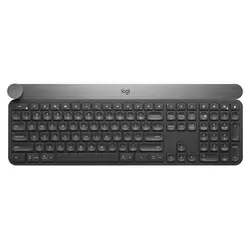 Logitech Craft Kabellose Tastatur - Tastaturen mit programmierbarem Drehregler für kreative Anwendungen, automatische Tastenbeleuchtung und kompatibel mit PC/Mac für maximale Effizienz.