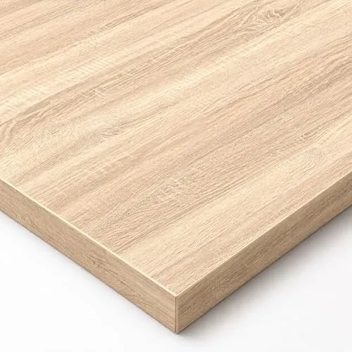 POKAR Tischplatte 2,5 cm - Eichen Sonoma 120x60 - Hochwertige 2,5 cm dicke Tischplatte in Eichen Sonoma, ideal für DIY-Projekte. Pflegeleichte, kratzfeste Oberfläche sorgt für langlebige Nutzung. Perfekt für Schreibtische, Esstische und mehr.