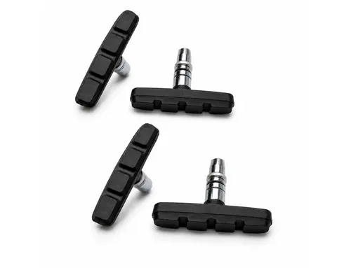 BAYLI V-Brake 4 Stück Fahrrad Bremsen Set für Shimano, 2 Paar Bremsschuhe schwarz