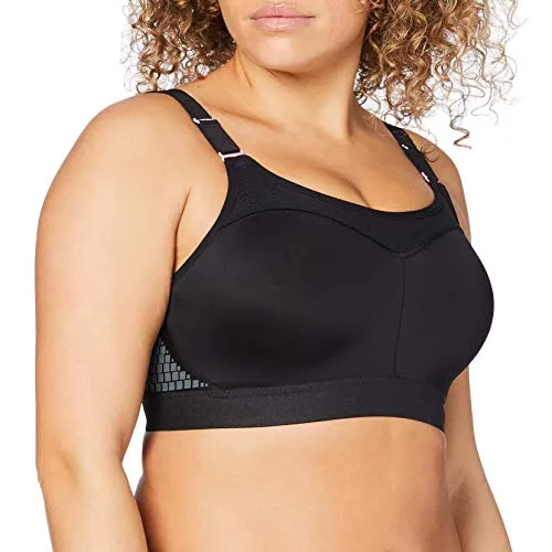 Triumph Damen Triaction Control Lite W01 EX Minimizer Sports Bra, SCHWARZ, 90C - Funktionsunterwäsche für optimalen Halt und Minimierungseffekt, ideal für sportliche Aktivitäten und bequemen Tragekomfort.