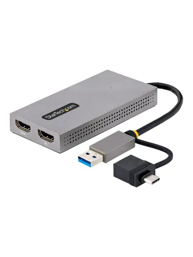 Startech USB 3.1 USB-C to Dual HDMI Adapter 4K 30Hz - Zubehör für hochwertige Videoübertragung, ermöglicht gleichzeitige Nutzung von zwei HDMI-Monitoren mit 4K-Auflösung.