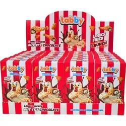 Tabby Milk Cream Filled Chicken Chocolate 24 x 50g Vorratspack - Leckere Tabby Chicken Chocolate mit cremiger Füllung, ideal für Schokoladenliebhaber. Perfekt für den Snack zwischendurch oder als süße Überraschung!