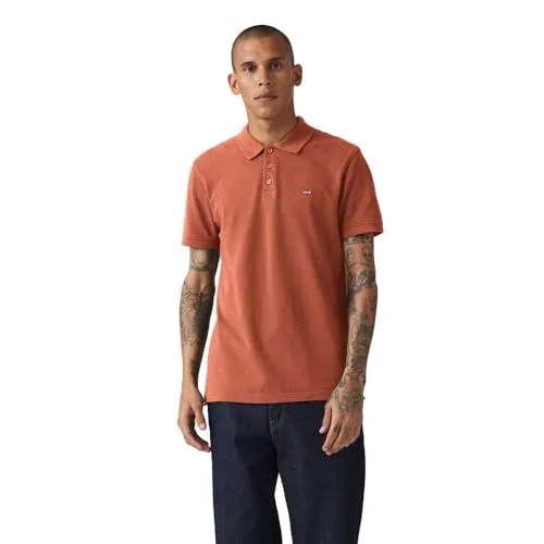 Levi's® LE NEW LEVIS HM POLO mit Batwing-Logo - Poloshirt aus atmungsaktivem Piqué-Stoff, ideal für Freizeit und Sport. Der hochklappbare Kragen bietet zusätzlichen Sonnenschutz, perfekt für Golf oder Tennis.