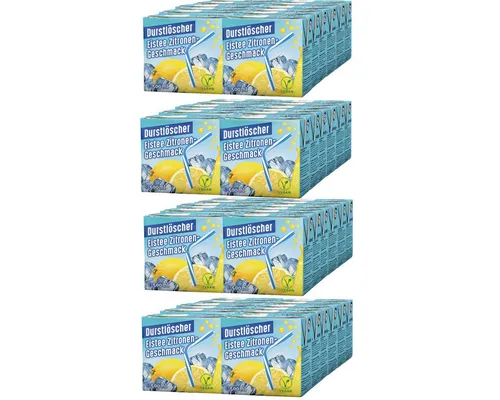 DURSTLOESCHER Eistee Zitrone - 500ml (48er Pack) - Erfrischendes Fruchtsaftgetränk mit Zitronen- und Schwarztee-Extrakt. Ideal für heiße Tage und den perfekten Durstlöscher.