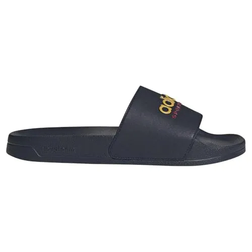 adidas Unisex ADILETTE SHOWER SLIDES, LEGENDINK/LEGENDINK/BOLDGOLD, 38 EU - Bequeme und stylische Badeschuhe mit Cloudfoam-Fußbett für optimalen Komfort. Ideal für den Einsatz am Pool oder im Wellnessbereich.