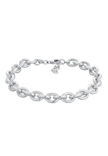 Elli PREMIUM Armband Ankerkette Rolokette Elegant 925 Silber rhodiniert - Elegantes Ankerketten-Armband aus 925er Silber, hochglanzpoliert und rhodiniert. Ideal als Geschenk für besondere Anlässe, in edler Samtverpackung.