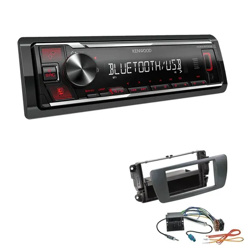 Kenwood Autoradio Bluetooth USB für Seat Ibiza IV Ibiza IV ST azabacheschwarz