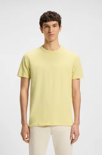 BOSS ORANGE T-Shirt Tegood - Gelb mit Rundhalsausschnitt - Herren-Shirt aus 100% Baumwolle, atmungsaktiv und pflegeleicht. Ideal für den Casual-Look, perfekt für warme Tage.