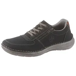 Rieker Herren 03030-14 Derby, Blau (Pazifik/Amaretto 14), 41 EU - Herren-Schnürhalbschuhe mit flexibler Laufsohle für weichen Gehcomfort und pflegeleichtes Material – ideal für den Alltag.