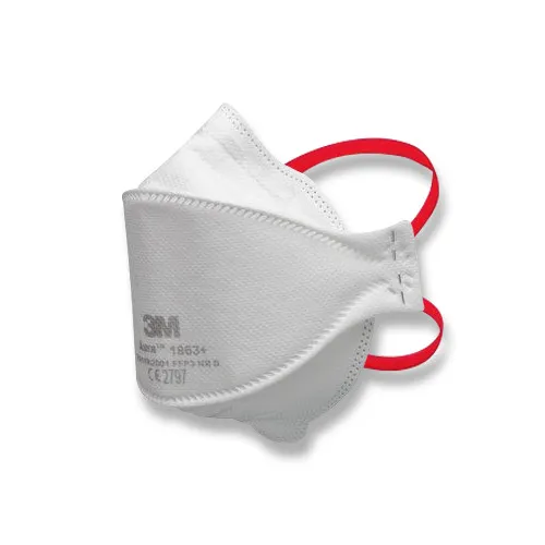 3M™ Aura™ Atemschutzmaske 1863+ FFP3 - 20er Pack - Mundschutz der Schutzklasse FFP3, staubdicht mit Filter und Nasenklammer, ideal für den Einsatz im Gesundheitswesen oder bei handwerklichen Tätigkeiten.