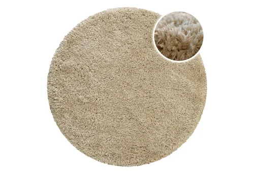 Hochflor-Teppich ESPRIT "YOGI ESP-096", beige (sand) - Der stilvolle Hochflor-Teppich "Yogi" von Esprit bietet Komfort und Eleganz. Mit einem Durchmesser von 120 cm und einer Höhe von 50 mm ist er ideal für moderne Wohnräume und sorgt für eine gemütliche Atmosphäre.