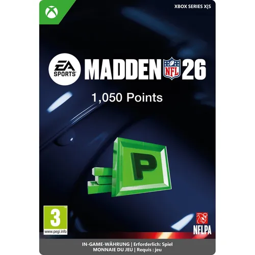 Microsoft Xbox Madden NFL 26: 1050 MUT POINTS Download Code (7F6-00877)