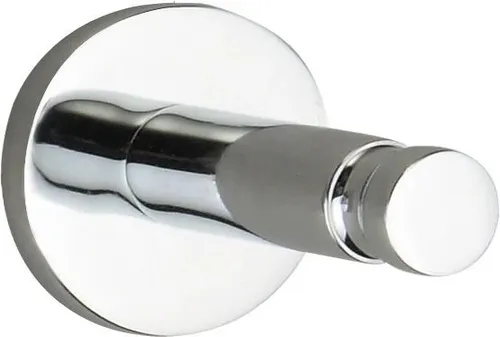 tesa SMOOZ Klebehaken - Verchromter Wandhaken für Bad ohne Bohren - Bademantel- & Handtuchhaken mit eleganter verchromter Oberfläche, ideal für Handtücher und Kleidung. Belastbar bis 4 kg, einfache Montage ohne Bohren und spurlos ablösbar.