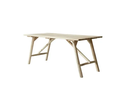 Tikamoon Esstisch Teakholztisch 170 x 85 Mathilda - Esstisch aus massivem Teak-Treibholz, mit 4 abnehmbaren Tischbeinen für einfache Montage. Ideal für stilvolle Essbereiche, Maße: H 75 × L 170 × B 85 cm.