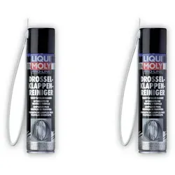 LIQUI MOLY 5111 Drosselklappenreiniger 2x400ml - Effektiver Reiniger für Drosselklappen und Benzineinspritzsysteme, sorgt für optimale Motorleistung. Packung mit 800ml für eine gründliche Reinigung.