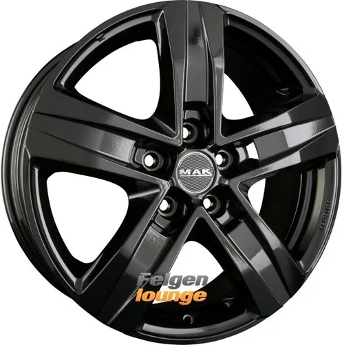 MAK STONE 5 17 Zoll Alufelge schwarz - Felgen in 17 Zoll, elegantes Black Mirror Design und hohe Traglast von 1275 kg, ideal für sportliche Fahrzeuge.