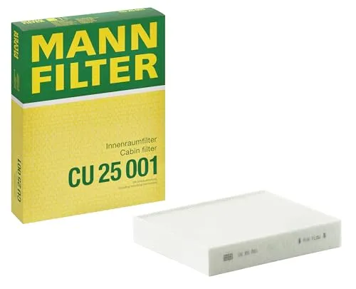 MANN-FILTER CU 25 001 Innenraumluftfilter für BMW - Hochwertiger Innenraumluftfilter von MANN-FILTER, passend für BMW. Mit Partikelfilter-Technologie für frische Luft im Fahrzeug und einfache Installation.