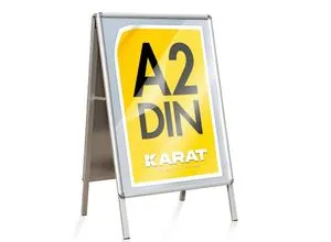 Karat homeliving Kundenstopper Doppelseitig - Doppelseitiger Gehwegaufsteller in DIN A1 & A2 für maximale Sichtbarkeit. Ideal, um Ihre Werbung ansprechend zu präsentieren und Kunden anzulocken.