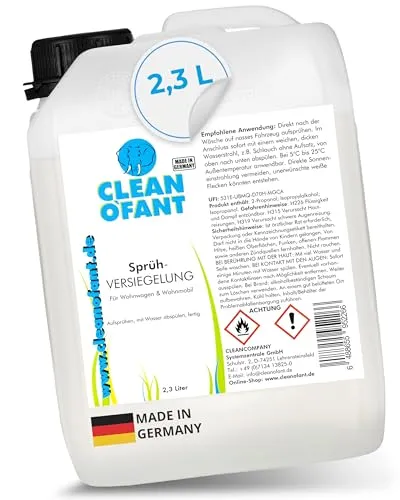 CLEANOFANT Sprüh-VERSIEGELUNG 2,3 Liter für Wohnmobile - Reinigungsmittel für Wohnmobile mit schneller und einfacher Anwendung. Versiegelt Lack und GFK in Minuten – ideal für große Flächen und perfekte Pflege!