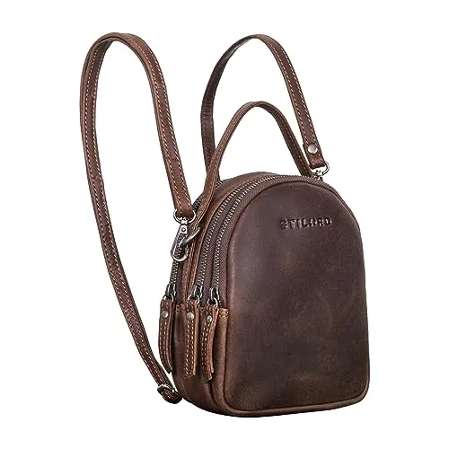 STILORD Stacy Rucksack Handtasche Damen - Mini Daypack aus Leder, 2-in-1 Design für eleganten City-Lifestyle und praktische Nutzung