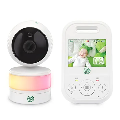 LeapFrog LF2513 Baby Monitor mit Kamera - Video-Babyfon mit 2,8 Zoll Display, 300 m Reichweite und 12 Stunden Akkulaufzeit – ideal für die sichere Überwachung Ihres Babys mit Pan- und Tilt-Funktion.