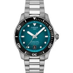 Tissot T-Sport Seastar 1000 Powermatic 80 40mm" T120.807.11.091.00" - Türkis-schwarzer Verlauf,silber - 40mm