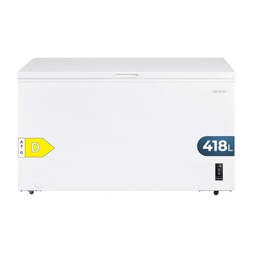 Cecotec Horizontal-Gefrierschrank 418L Bolero CoolMarket - Vielseitig und Effizient - Der 418L Gefrierschrank mit innovativer ZeroG FlexiDoor und Fast Freezing-Funktion bietet optimale Lagerbedingungen. Ideal für Zuhause und Unternehmen, für die einfache Handhabung und professionelle Kühlung.