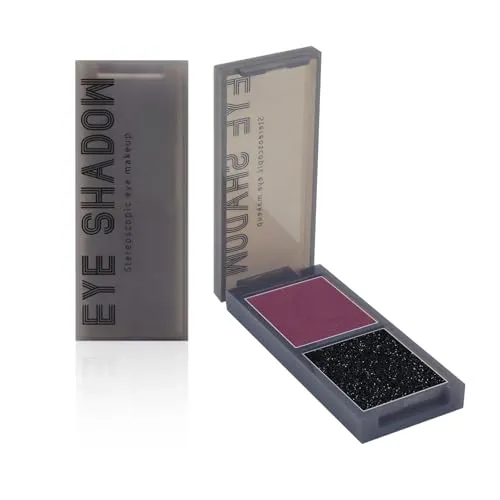 Rote Schwarze Lidschatten Palette, Smokey Eyeshadow, Vampir Blut Roter Lidschatten, Halloween Schwarzes Augen Makeup, Langanhaltende Wasserfeste Lidschatten Palette