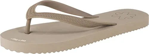 flip*flop Originals Damen Zehentrenner, Braun (taupe 8840), 43 EU - Sandalen aus 100% veganem Material, waschbar bei 30°, wasserfest und super leicht für optimalen Tragekomfort.