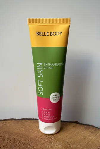 BELLE BODY Enthaarungscreme Soft Skin 100 ml – Sanfte Haarentfernung - Enthaarungscreme für den ganzen Körper, sanfte Formel für eine angenehme Anwendung. Ideal für Unisex-Nutzung. Hergestellt in Deutschland für geprüfte Qualität.