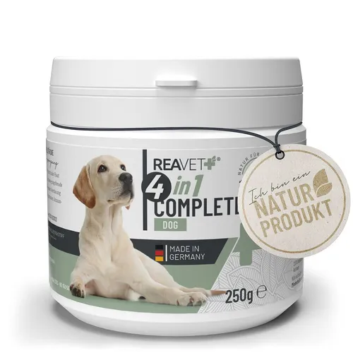 4in1 Complete Dog 250 g - Tiergesundheit für Ihr Haustier - Rezeptfreies Pulver für eine umfassende Tiergesundheit, unterstützt das Wohlbefinden Ihres Hundes mit wichtigen Nährstoffen.