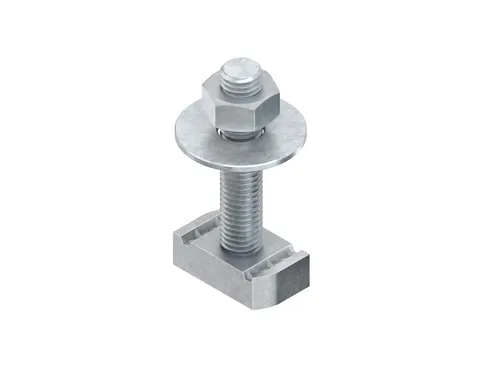 Niedax Hammerkopfschraube M12 HMZ M12/30 F - Schrauben für Montageschienen, feuerverzinkt und besonders robust mit einer Länge von 30 mm, ideal für sichere Verbindungen.