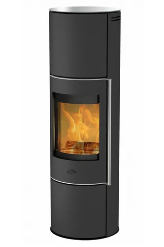 Fireplace Perondi Kaminofen 5 kW RLU - Stilvoller Stahl Schwarz - Kaminöfen, 5 kW Leistung, elegante Stahl Schwarz Optik mit Glas-Topplatte für eine moderne Wohnatmosphäre und hohe Energieeffizienz (A+).