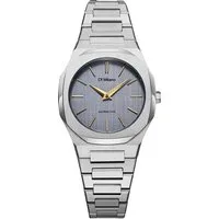 D1 Milano Damen Quarzuhr UTBL37 – Elegante Analog-Uhr - Stilvolle Damenarmbanduhr mit gebürstetem Edelstahl und hellblauem Ziffernblatt. Wasserdicht bis 50 m, ideal für den Alltag. Setze modische Akzente mit dieser zeitlosen Schönheit!