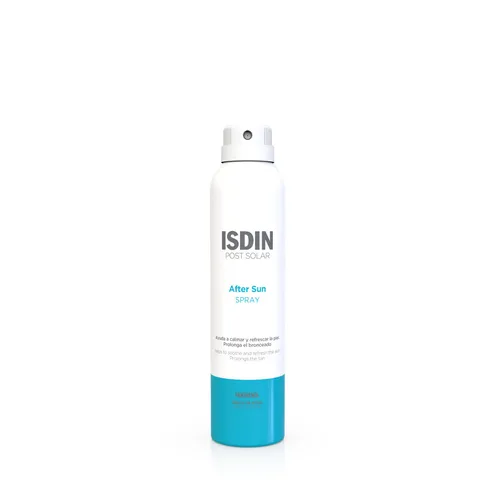 ISDIN Post-Solar After Sun Spray - Sonnenpflege für alle Hauttypen, beruhigt und spendet Feuchtigkeit nach Sonnenbrand, ideal für empfindliche Haut und Kinder ab 6 Monaten.