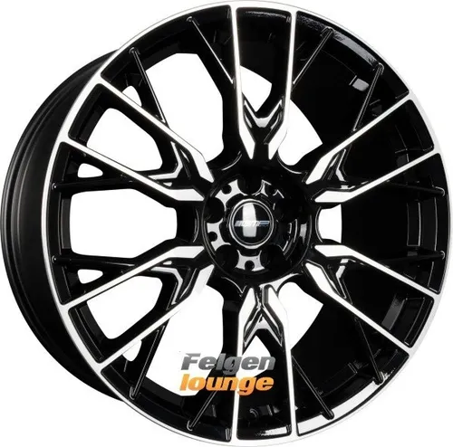 GMP Fender black diamond 8x19" ET30 - Edle Alufelgen für dein Fahrzeug - Felgen, 19 Zoll Alufelgen mit stilvollem Kreuzspeichen-Design, ideal für sportliche Fahrzeuge und optimale Straßenlage.