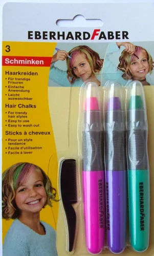 EBERHARD FABER -HAARKREIDEN - für Halloween - Fasching - Party - 3 Stück