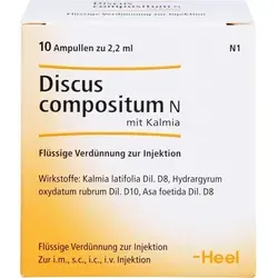 Discus compositum N mit Kalmia Ampullen - 10 St - Heel Arzneimittel zur Unterstützung bei Schmerzen und zur Förderung des Wohlbefindens, ideal für eine ganzheitliche Therapie.