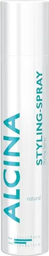 ALCINA Natural Styling-Spray Aerosol | 1 x 200 ml | natürlicher Halt und maximale Spannkraft vom Haaransatz bis in die Spitzen | perfekt für Hochsteckfrisuren | keine Rückstände | auskämmbar