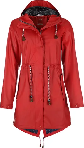 FRIESEN Friesennerz Regenjacke "Oh! Nass'is!" II für Damen - Modische und wasserdichte Regenjacke mit verstellbarer Kapuze und Kordelzug für individuellen Tragekomfort. Ideal für stürmisches Wetter und stilvolle Auftritte im Freien.
