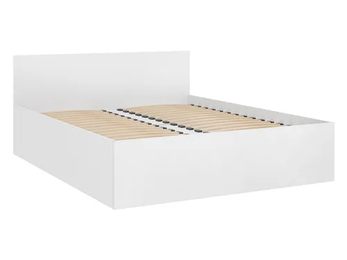 Mirjan24 Bett Tokyo, Elegantes Doppelbett mit Lattenrost, 160 x 200 cm - Stilvolles Doppelbett Tokyo in Alpinweiß mit robustem Lattenrost, ideal für ein modernes Schlafzimmer. Matratze separat erhältlich, einfache Selbstmontage.