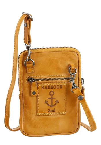 HARBOUR 2nd Mini Bag Benita - Mustard Leder - Minitaschen aus griffigem Leder mit typischem Marken-Anker-Label, ideal für stilvolle Auftritte und praktische Aufbewahrung.