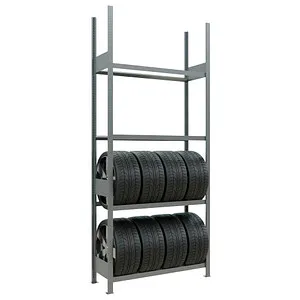 Grundregal Reifen 2750x1150x400mm - Werkstatteinrichtung für optimale Reifenlagerung, bietet viel Platz und sorgt für Ordnung in Ihrer Werkstatt.