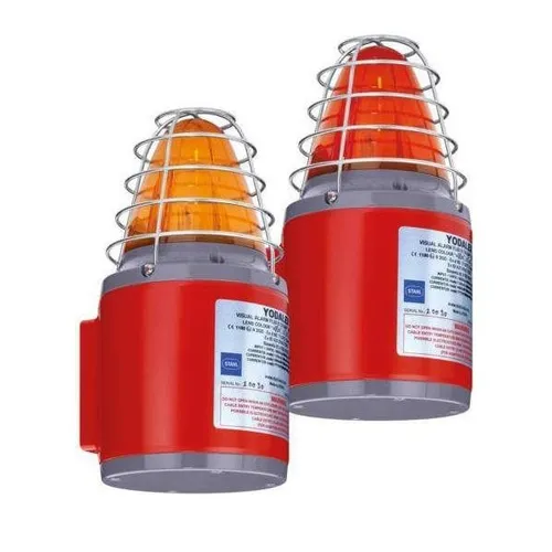 Stahl Xenon Blitzleuchte FL60/B/D50RUL#205160 – Rot - Zuverlässige Xenon Blitzleuchte für Notbeleuchtung, IP66 Schutzart, ideal für anspruchsvolle Umgebungen mit hoher Sichtbarkeit.