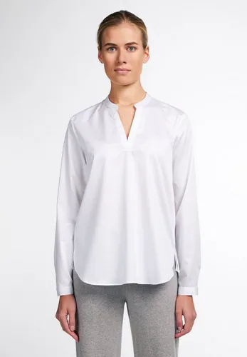 ETERNA Longbluse "LOOSE FIT" Damen Gr. 52 - Weiß - Stilvolle Bluse für Businesslooks: LOOSE FIT, bügelleichtes Satingewebe aus 95% Baumwolle, 5% Elasthan, sorgt für hohen Tragekomfort und Pflegeleichtigkeit.