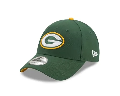 New Era Green Bay Packers 9forty Cap - NFL The League Team - Hochwertige Baseball-Kappe mit gebogenem Schild, ideal für Green Bay Packers Fans, 100% Polyester für besten Tragekomfort.