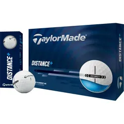 TaylorMade New Distance+ Golfbälle 2025 – Maximale Distanz für Ihr Spiel - Golfbälle mit High-Speed-React Speed-Kern für verbesserte Geschwindigkeit und Distanz. Ideal für Spieler, die Kontrolle und Leistung auf der Strecke suchen.